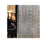 Retro Glass Sticker Translucent Opaque Window Film Privacy Frosted Static Cling AntiLeak AntiGlare Decorative Window Grid (40cm x 300cm)