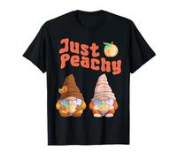 Retro Gnomes Just Peachy Summer Fruit Georgia Peaches T-Shirt