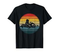 Retro Go Kart Silhouette Karting Enthusiast T-Shirt