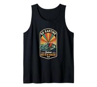 Retro Go Kart Solves Most of My Problems Funny Go Kart Racer Tank Top