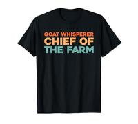 Retro Goat - Farmer Farming Vintage Chief Of The Farm T-Shirt