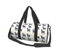 Retro Goat Print Travel Duffle Bag, Sports Gym Bags for Women Men, Carry On Weekender Overnight Personal Item Travel Bags