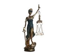 Retro Goddess Statue - Goddess Collection Retro Table | Decorative Statue Symbol of Justice and Equity - For Home, Dorm, Apartment, Fireplace, Library, Bedroom, Entrance, Event,