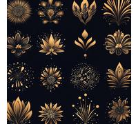 Retro Gold Planet Self Adhesive Wallpaper Universe Space Contact Paper Peel and Stick Wallpaper Thicken Waterproof Matte with Sticky Back Canvas Wall Cabinets Furniture Stickers Decorate 0.3×5 m