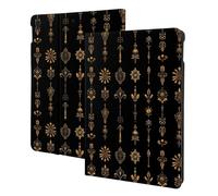 Retro Gold Texture Q Print Compatible with ipad air 3rd Generation Case Cover, Tablet Cases Compatible with ipad Pro Case 10.5 Inch, Auto Wake/Sleep, Folio Stand