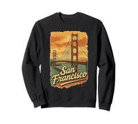 Retro Golden Gate Bridge San Francisco Souvenir Sweatshirt