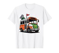 Retro Golf Bag Leaning Pushcart Public Course Art Muni T-Shirt