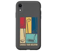 Retro Golf Clubs Choose Your Weapon Golfing Fan Case for iPhone XR