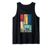 Retro Golf Clubs Choose Your Weapon Golfing Fan Tank Top