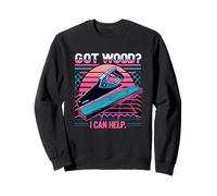 Retro Got Wood I Can Help Funny Woodworking Carpenter Sweatshirt