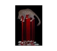 Retro Gothic Cat Warrior Art Canvas Poster Wall Art Decor Print Picture Paintings for Living Room Bedroom Decoration 08x12inch(20x30cm)