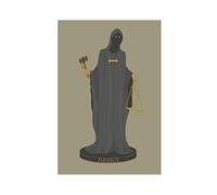 Retro Gothic Dark Fantasy Justice Wizard Art Poster Canvas Poster Bedroom Decor Landscape Office Room Decor Gift 16x24inch(40x60cm)