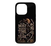 Retro Gothic Skeleton Dancing Halloween Moon Art Case for iPhone 13 Pro