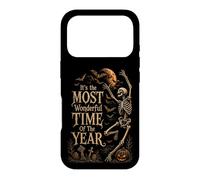 Retro Gothic Skeleton Dancing Halloween Moon Art Case for iPhone 17 Pro
