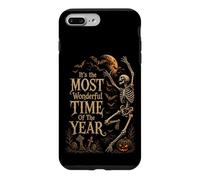 Retro Gothic Skeleton Dancing Halloween Moon Art Case for iPhone 7 Plus/8 Plus