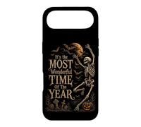 Retro Gothic Skeleton Dancing Halloween Moon Art Case for iPhone Air