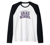 Retro Grad School Personally Victimized Funny Vintage Raglan Baseball Tee