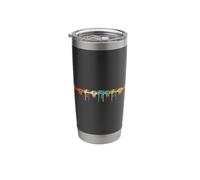 Retro Graphic Drone Flying Quadcopter Pilot RC Drone Fly Stainless Steel Insulated Tumbler