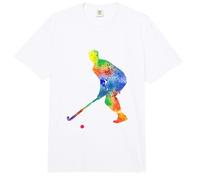 Retro Graphic Hockey Player Field Hockey Hockey Stick Hockey Comfort Colors Adult Heavyweight T-Shirt
