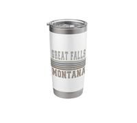 Retro Great Falls Montana Stainless Steel Insulated Tumbler
