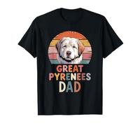 Retro Great Pyrenees Dad Pyrenean Mountain Dog Pyr T-Shirt