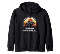 Retro Great Smoky Mountains National Park Nature Lover Zip Hoodie