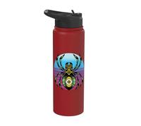 Retro Green Spider Design Stainless Steel Insulated Water Bottle