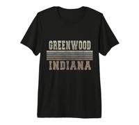 Retro Greenwood Indiana Premium T-Shirt