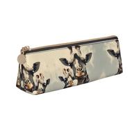 Retro Griaffe Printed Pencil Case Portable Pen Case Durable Pen Bag for School Office Holiday