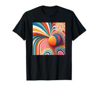 Retro Groovy 70s 80s Surreal Art Abstract Geometric Artistic T-Shirt