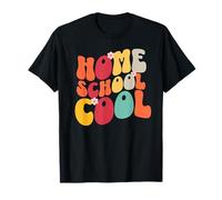 Retro Groovy 70s Homeschooling Mom or Kids Homeschool Cool T-Shirt