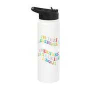 Retro Groovy Amanda Personal First Name Funny Mothers Day Stainless Steel Insulated Water Bottle