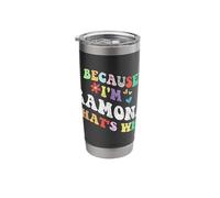Retro Groovy Because Im Ramona Thats Why Funny Custom Name Stainless Steel Insulated Tumbler