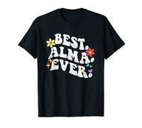 Retro Groovy Best Alma Ever First Name Mother's Day Girls Value Graphic T-Shirt