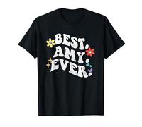 Retro Groovy Best Amy Ever First Name Mother's Day Girl T-Shirt