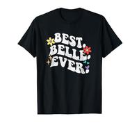 Retro Groovy Best Belle Ever First Name Mother's Day Girls Value Graphic T-Shirt