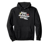 Retro Groovy Best CLARKE Ever First Name Mother's Day Girl Pullover Hoodie