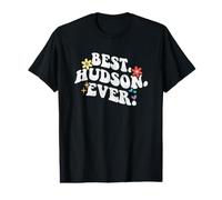Retro Groovy Best Hudson Ever First Name Mother's Day Girls Value Graphic T-Shirt