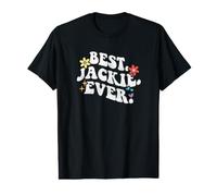 Retro Groovy Best Jackie Ever First Name Mother's Day Girl Value Graphic T-Shirt
