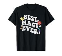 Retro Groovy Best Macy Ever First Name Mother's Day Girl T-Shirt