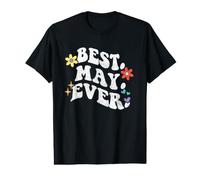 Retro Groovy Best May Ever First Name Mother's Day Girls Value Graphic T-Shirt