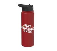 Retro Groovy Best Mirabelle Ever First Name Mother's Day Stainless Steel Insulated Water Bottle