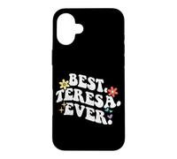 Retro Groovy Best Teresa Ever First Name Mother's Day Girl Case for iPhone 16 Plus