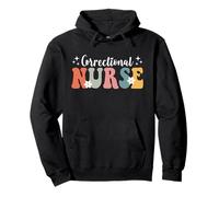 Retro Groovy Correctional Nurse Forensic Nursing For Nurses Pullover Hoodie