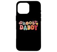 Retro Groovy Daddy Hippie Matching Family Birthday Party Case for iPhone 16 Pro Max