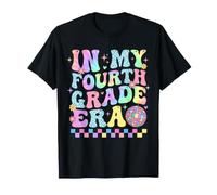 Retro Groovy Fourth Grade Era Back to School Elementary T-Shirt