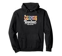 Retro Groovy German Teacher Language Arts Back To School Pullover Hoodie