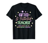 Retro Groovy Gifted & Talented Teacher Back To School T-Shirt