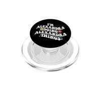 Retro Groovy Im ALEXANDRA Doing ALEXANDRA Things Funny PopSockets PopGrip for MagSafe