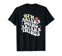Retro Groovy Im Ariana Doing Ariana Things Funny Mothers Day Value Graphic T-Shirt